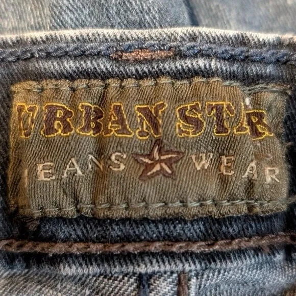 Urban Star Jeans Dark Wash Men s Size 32 15 with Design Back and 5 Pocket - Picture 8 of 9